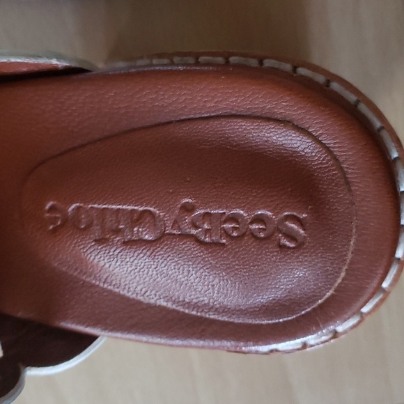 SEE by Chloe Steffi Grommet Leather Mules Size 7.5 - Picture 8 of 11